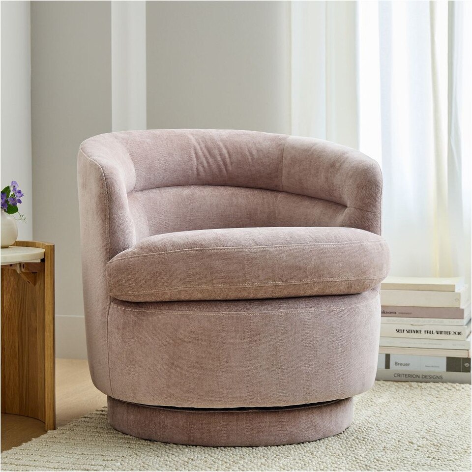 Viv Swivel Armchair West Elm UK